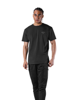 Stretch Waffle Nylon Standard T-Shirt - Black