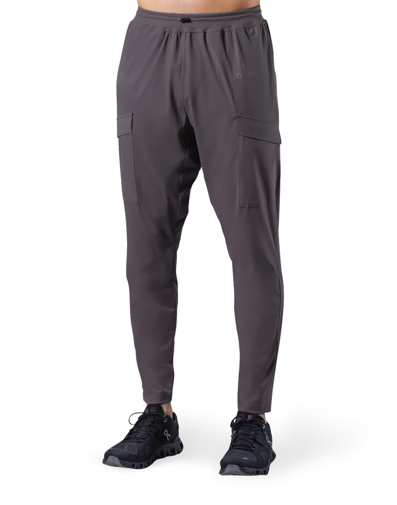 Stretch Pocket Tapered Pants - Grey