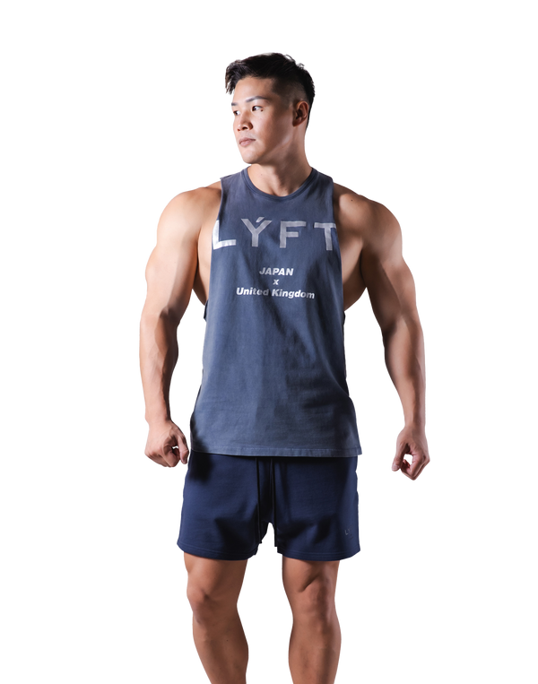 LÝFT Vintage Drop Tanktop - Navy