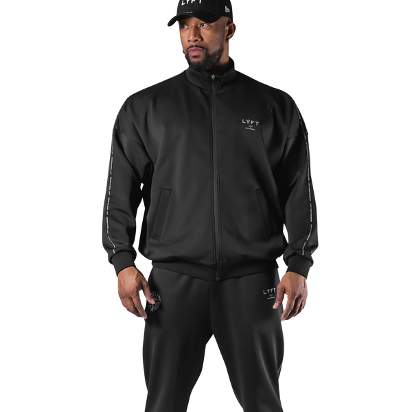 New Flag Oversize Track Jacket - Black – LÝFT New Flag Oversize Track Jacket - Black – LÝFT