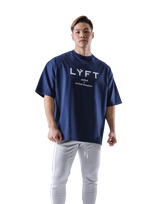 LÝFT Logo Big T-Shirt - Navy