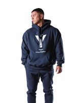 Y Oversize Sweat Hoodie - Navy