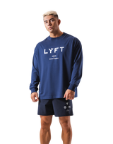 LÝFT Logo Long T-Shirt - Navy