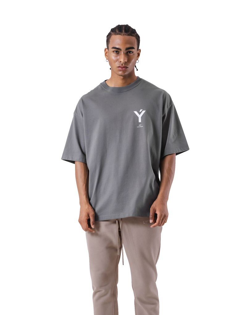 One Point Y Big T-Shirt - D.Grey