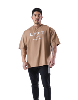 LÝFT Logo Big T-Shirt - Beige