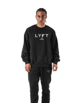 LÝFT Oversize Crew Neck Sweat - Black