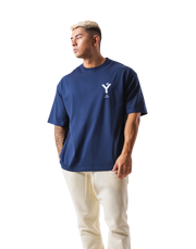 One Point Y Big T-Shirt - Navy