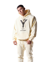 Y Oversize Sweat Hoodie - Ivory