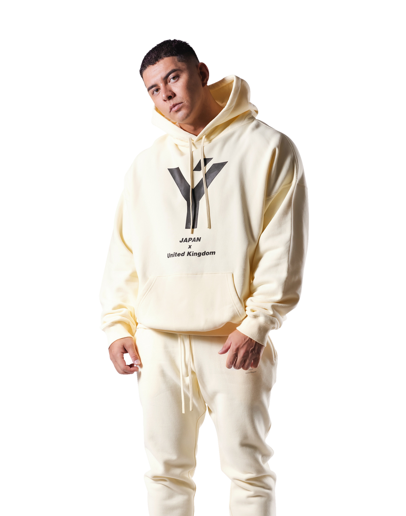 Y Oversize Sweat Hoodie - Ivory