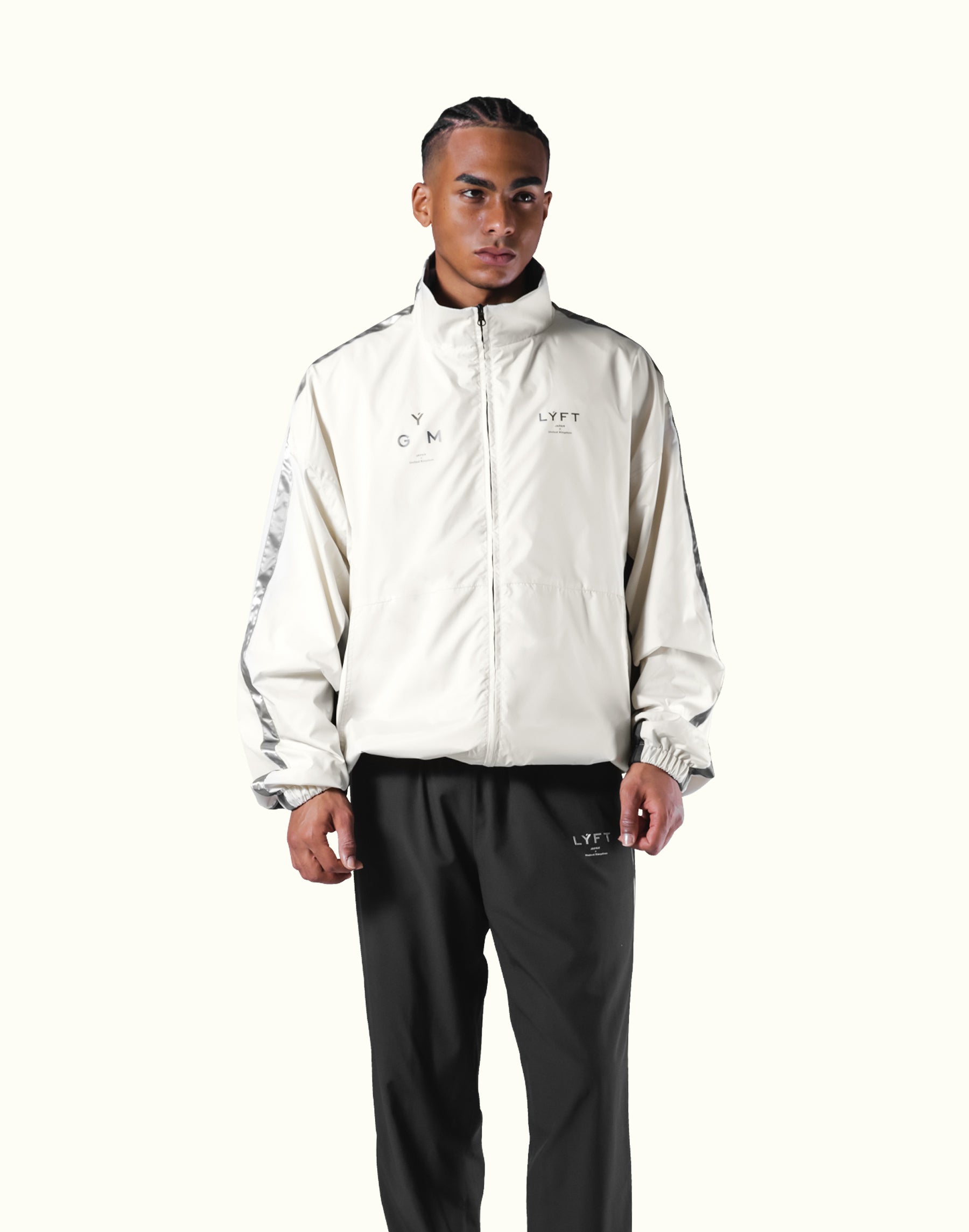 Lyft Rider Jacket Silver Line Tech Zip Jacket - Ivory – LÝFT