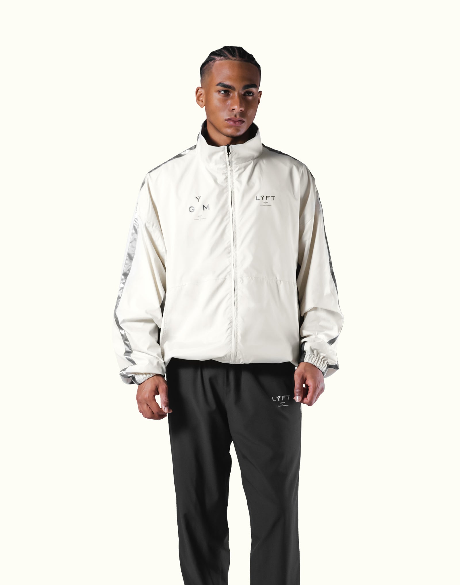 Silver Line Tech Zip Jacket - Ivory – LÝFT