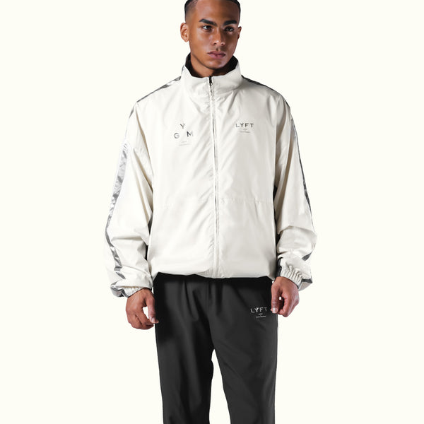 Silver Line Tech Zip Jacket - Ivory