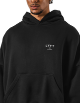 Back Ring Oversize Sweat Hoodie - Black