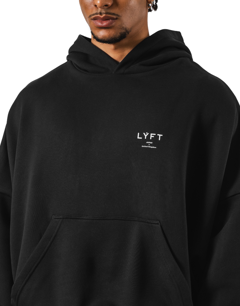 トップス LYFT BACK RING OVERSIZE SWEAT HOODIE Back Ring Oversize Sweat Hoodie - Black – LÝFT