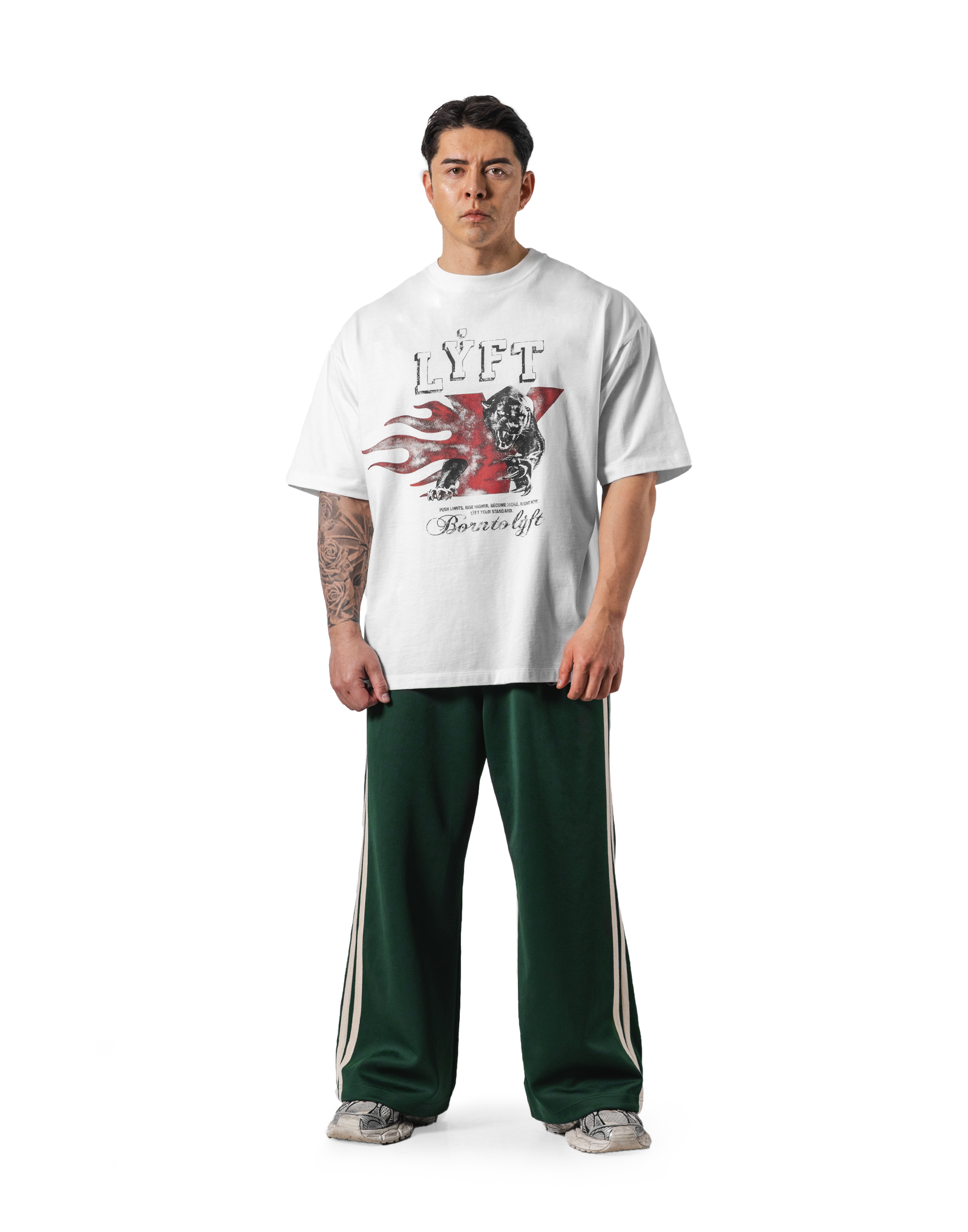 Panther Ý Graphic Vintage Big T-Shirt - White – LÝFT