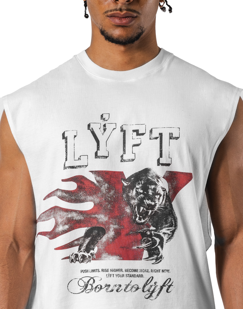Panther Ý Graphic Vintage Tanktop - White – LÝFT