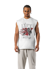 Panther Ý Graphic Vintage Tanktop - White