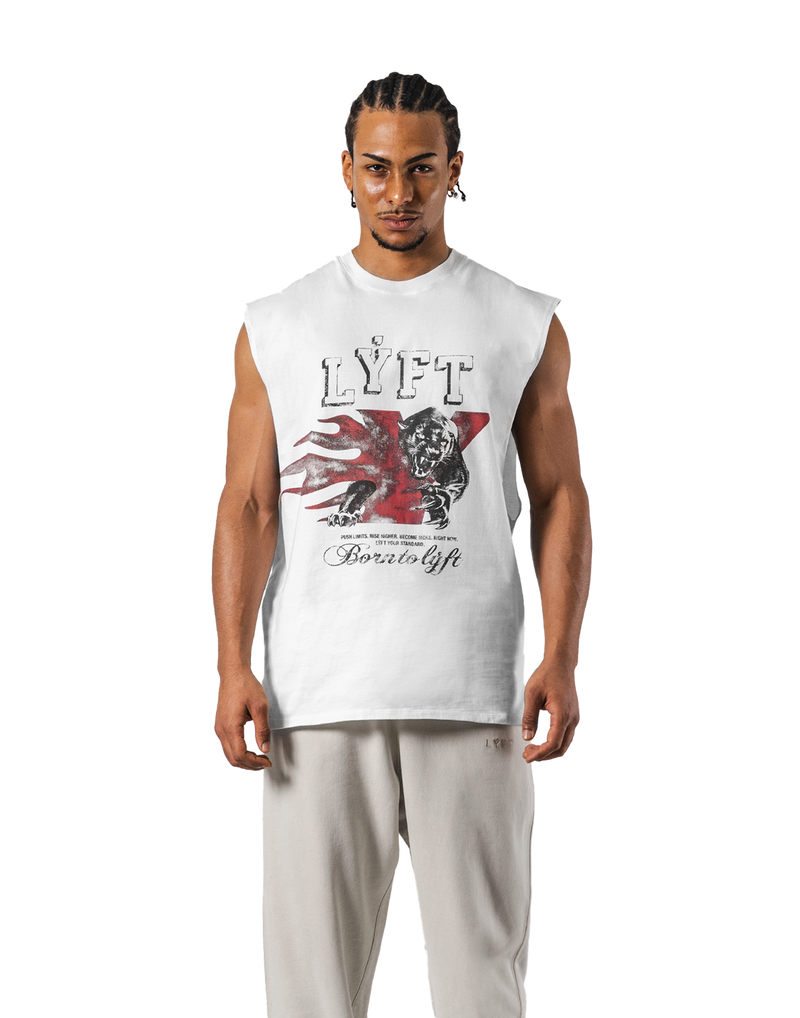 Panther Ý Graphic Vintage Tanktop - White – LÝFT