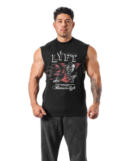 Panther Ý Graphic Vintage Tanktop - Black