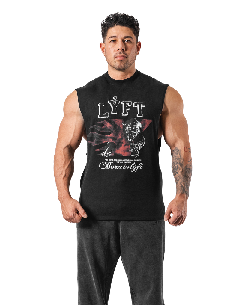 Panther Ý Graphic Vintage Tanktop - Black – LÝFT Panther Ý Graphic Vintage Tanktop - Black – LÝFT