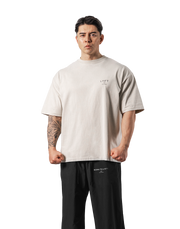 One Point LÝFT Logo Vintage Big T-Shirt - Ivory
