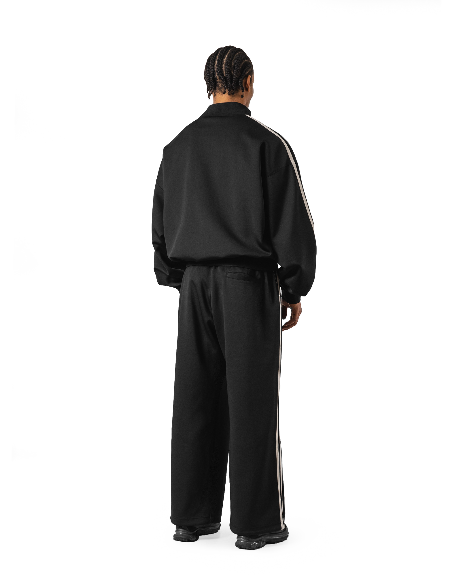 2Line Side Tape Track Jacket - Black – LÝFT 2Line Side Tape Track Jacket - Black – LÝFT