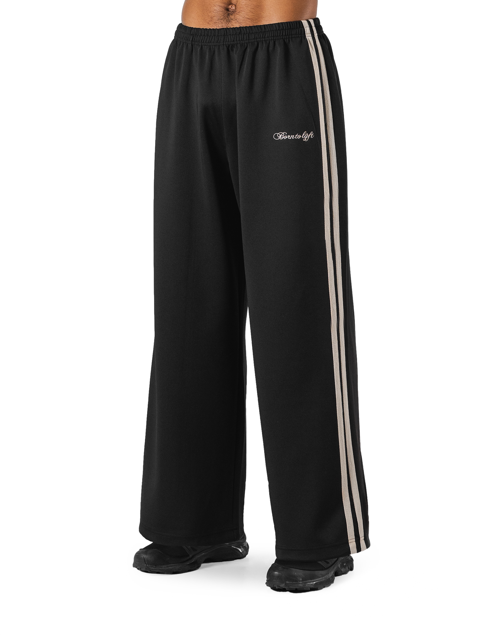 2Line Side Tape Track Pants - Black – LÝFT