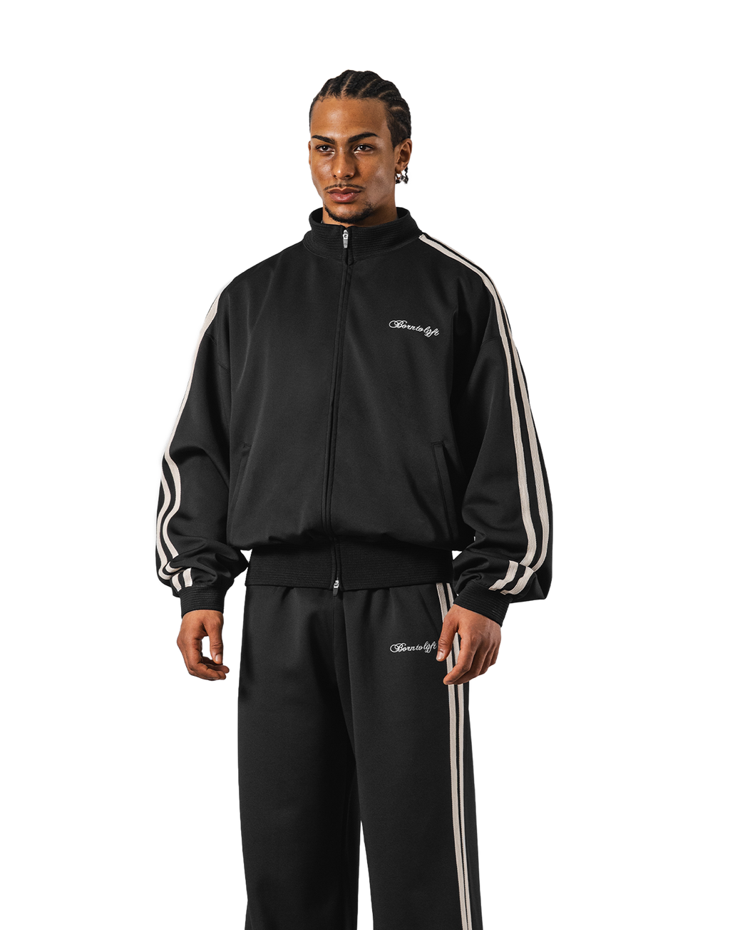 2Line Side Tape Track Jacket - Black – LÝFT