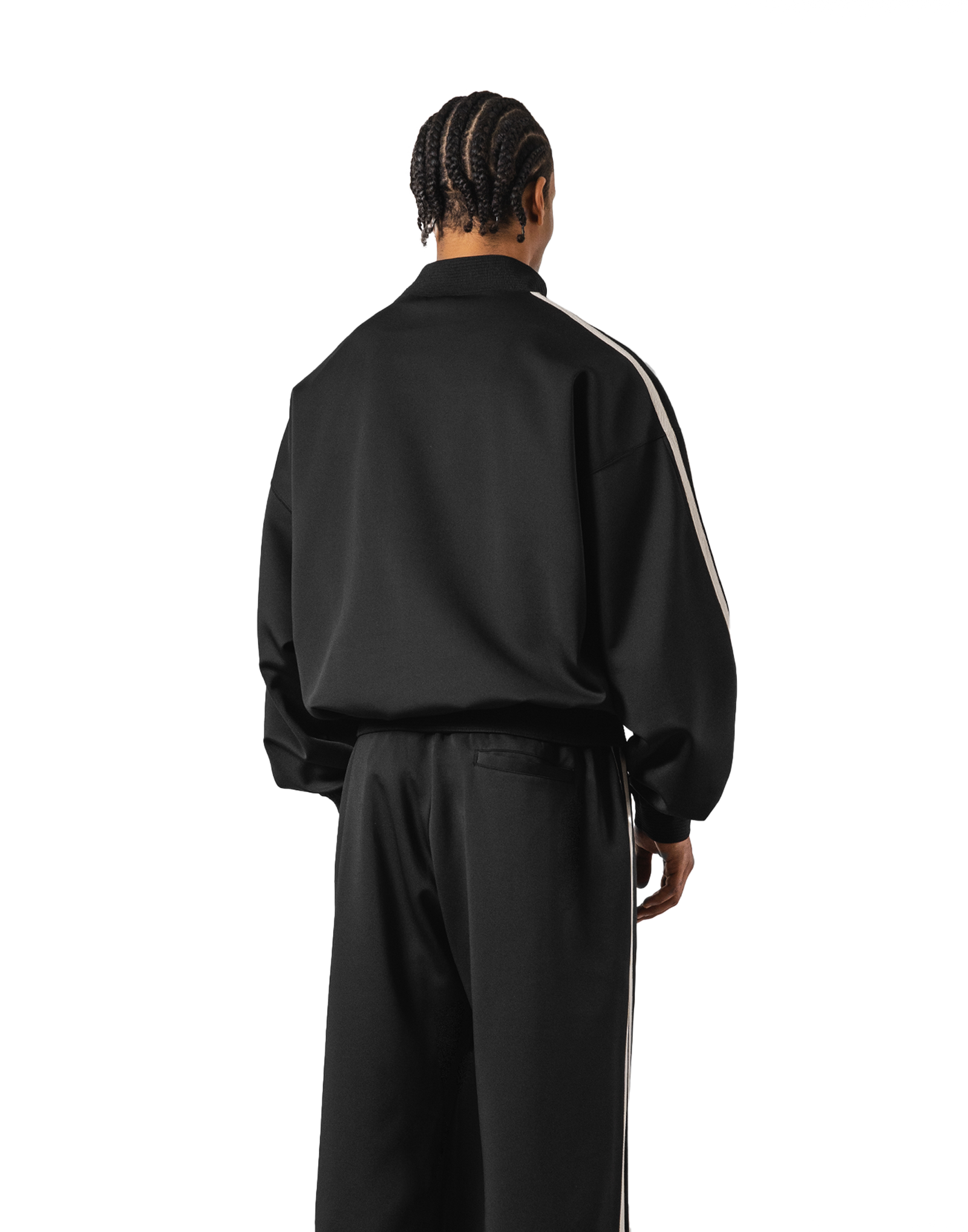 2Line Side Tape Track Jacket - Black – LÝFT 2Line Side Tape Track Jacket - Black – LÝFT