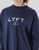 LÝFT Logo Long T-Shirt - Navy