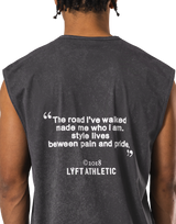 Stretch Nylon Wappen Vintage Tanktop - D.Grey