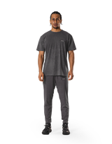 Stretch Nylon Wappen Vintage T-Shirt - D.Grey