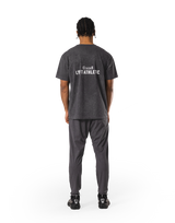 Stretch Nylon Wappen Vintage T-Shirt - D.Grey