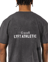 Stretch Nylon Wappen Vintage T-Shirt - D.Grey