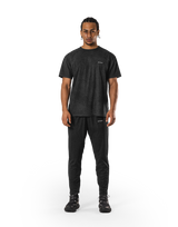 Stretch Nylon Wappen Vintage T-Shirt - Black