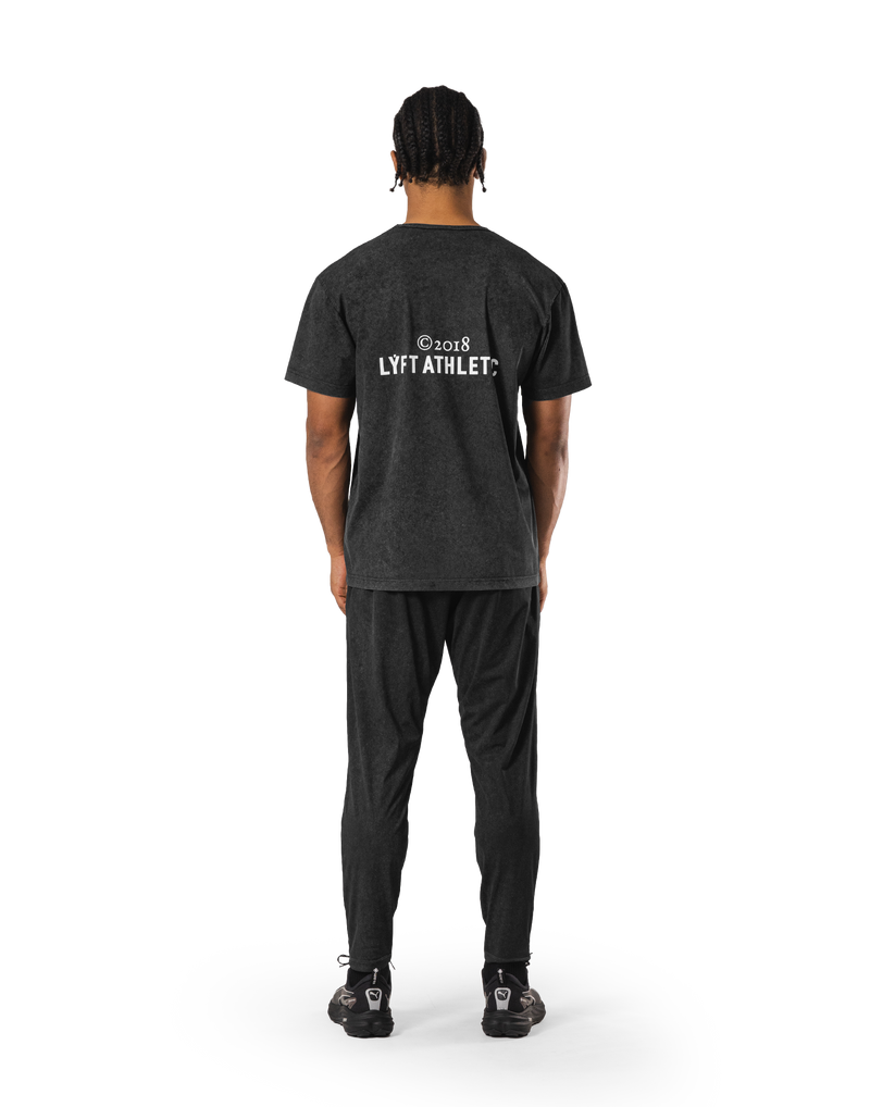 Stretch Nylon Wappen Vintage T-Shirt - Black – LÝFT