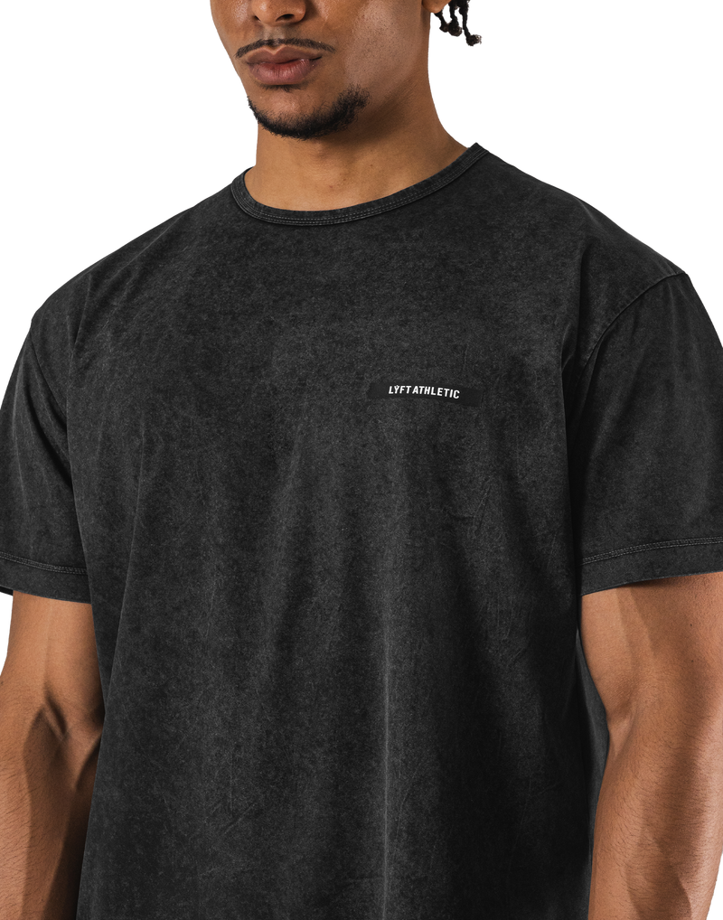 Stretch Nylon Wappen Vintage T-Shirt - Black – LÝFT