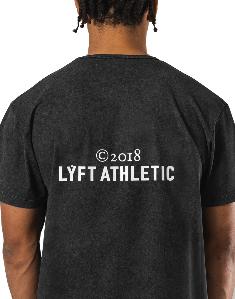 Stretch Nylon Wappen Vintage T-Shirt - Black – LÝFT