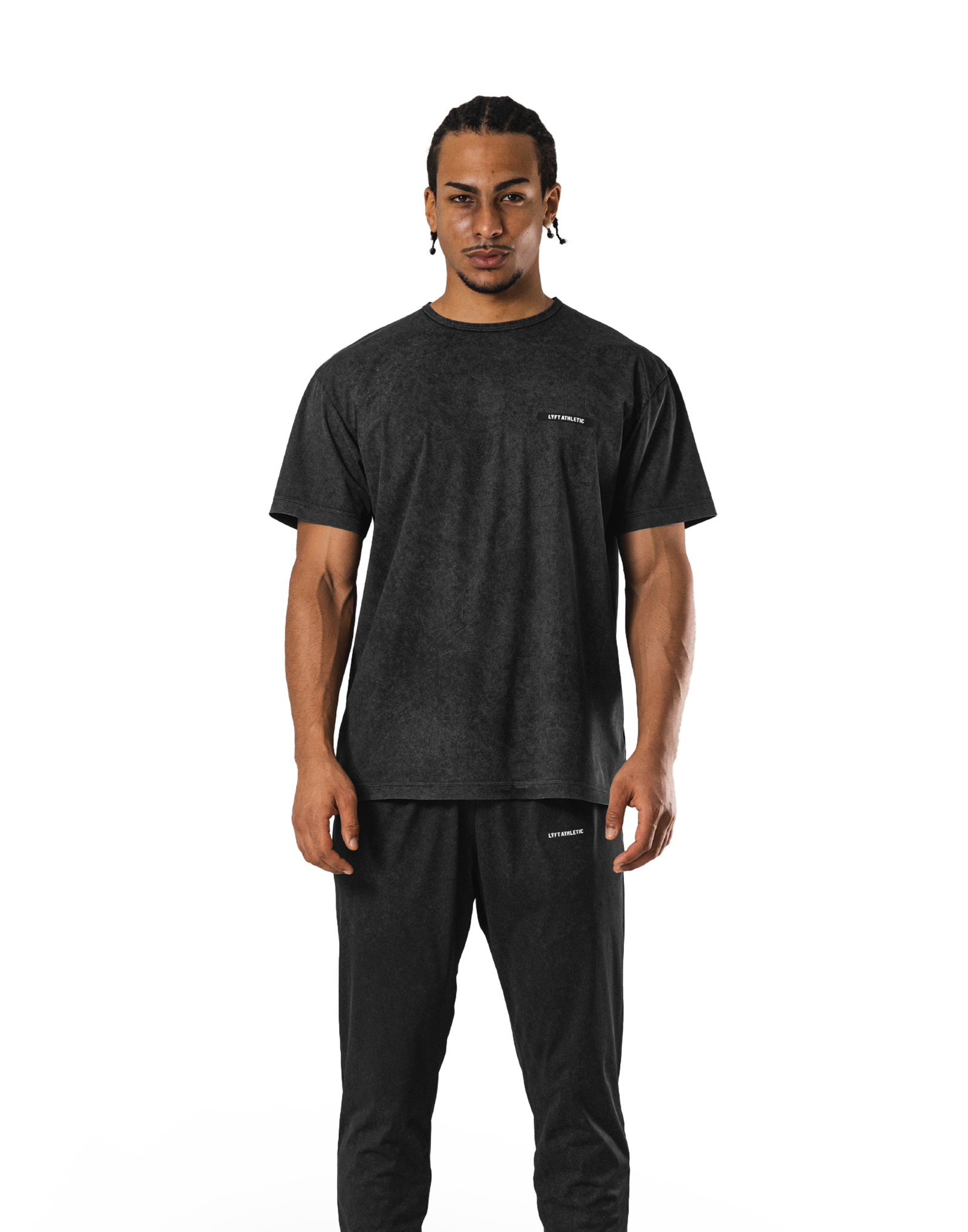 Stretch Nylon Wappen Vintage T-Shirt - Black – LÝFT