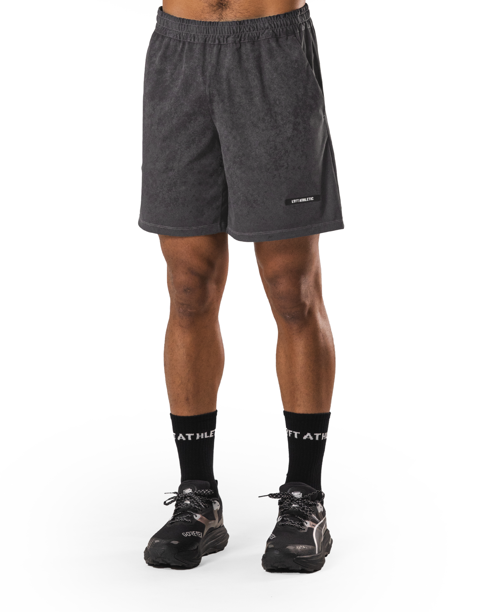 Stretch Nylon Wappen Vintage Shorts - D.Grey – LÝFT