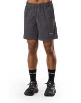 Stretch Nylon Wappen Vintage Shorts - D.Grey