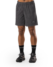 Stretch Nylon Wappen Vintage Shorts - D.Grey