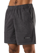 Stretch Nylon Wappen Vintage Shorts - D.Grey