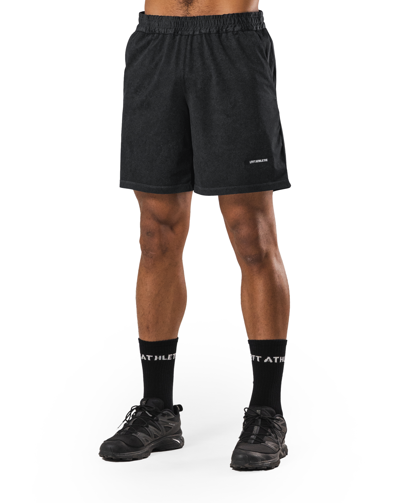 Stretch Nylon Wappen Vintage Shorts - Black – LÝFT
