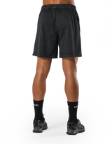 Stretch Nylon Wappen Vintage Shorts - Black