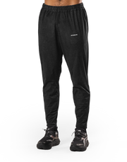 Stretch Nylon Wappen Vintage Long Pants - Black