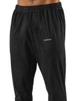 Stretch Nylon Wappen Vintage Long Pants - Black