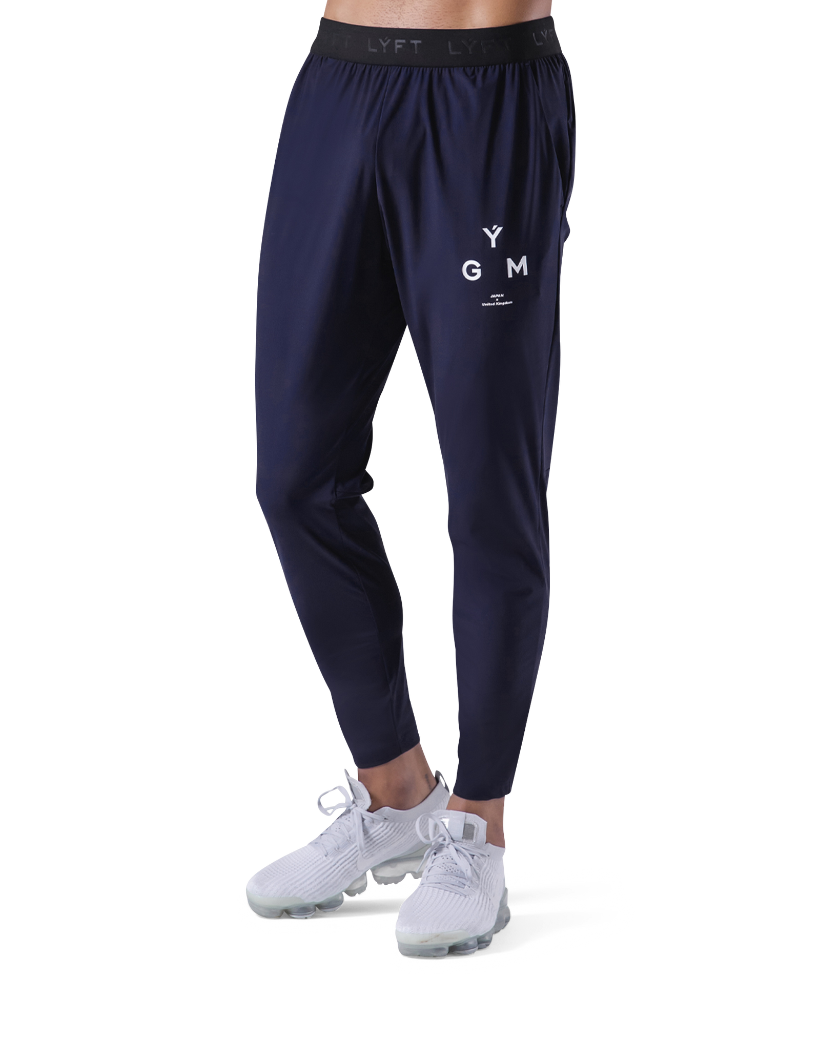 GÝM Stretch Tapered Pants - Navy – LÝFT