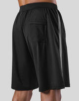 One Line Stretch Shorts - Black