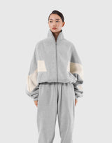 Loose Fit Zip Up Sweat Jacket 2 - Grey